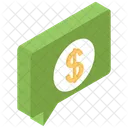 Financial Chat Money Woman Icon