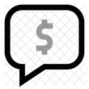 Financial Chat Chat Dollar Icon