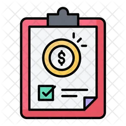 Financial clipboard  Icon