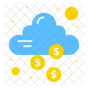 Financial Cloud Dollar Cloud Money Icon