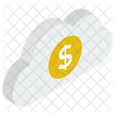 Financial Cloud Network Cloud Currency Cloud Computing Cloud Hosting Icon
