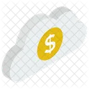 Financial Cloud Network Cloud Currency Cloud Computing Cloud Hosting Icon