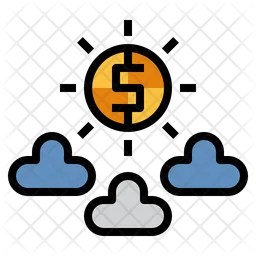 Financial Clouds  Icon