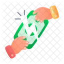 Financial Conflict Dispute Deficit Icon