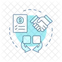 Financial consolidation  Icon