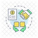 Financial consolidation  Icon