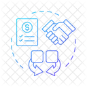 Financial Accounting Consolidation Icon