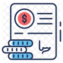 Financial Contract Deed Agreement Icon