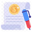 Agreement Financial Contract Financial Deal Icon
