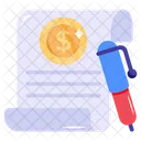 Agreement Financial Contract Financial Deal Icon
