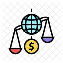 Financial Crisis World Icon