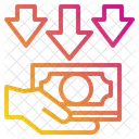 Hand Currency Down Icon