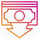 Currency Down Arrow Icon