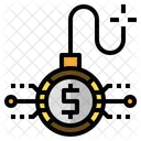 Financial Crisis Economic Bubble Bomb Icon