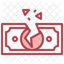 Financial Crisis Money Crisis Currency Crisis Icon