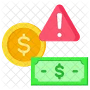 Financial Crisis Warning Economy 아이콘