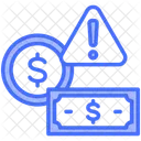 Financial Crisis Warning Economy 아이콘