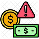 Financial Crisis Warning Economy 아이콘