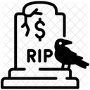 Financial Crisis Dollar Rip Icon