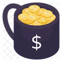 Financial Cup Money Cup Dollar Cup Icon