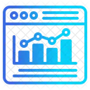 Financial Data Report Graph Icon