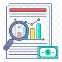 Business Analysis Financial Data Financial Analysis Icon