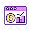 Financial data analysis  Icon
