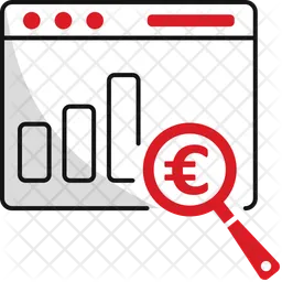 Financial data analytics  Icon