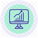 Financial Data Black Outline Icon Icon