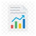 Financial Data Report Graph Icon