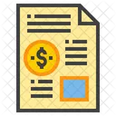 Financial Data Finance Report Icon