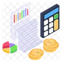 Financial Report Data Report Financial Data Icon