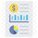 Financial Data Report  Icon