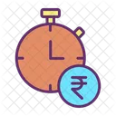 Financial Deadline Finance Stopwatch Icon