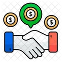 Financial Deal Contract Agreement Icon