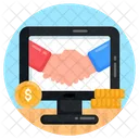 Business Deal Financial Deal Online Deal Icon