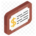 Financial Degree Diploma Certificate Icon