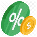 Financial Discount Money Discount Cash Discount Icon