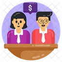 Business Chat Financial Discussion Business Conversation Icon