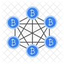 Financial Disruption Blockchain Ecosystem Combined Defi Decentralized Finance 아이콘