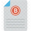 Financial Document Bitcoin Icon