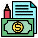 Money File Pen Icon