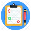 Business Document Financial Document Financial Report Icon