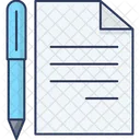 Document Paper Pen Icon