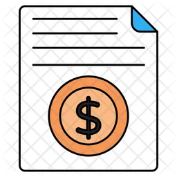 Financial Document  Icon