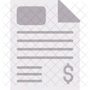 Financial Document Financial Report Financial Paper Icon