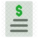 Financial Document Document Finance Icon