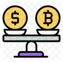 Financial Equilibrium Balance Scale Money Balance Icon