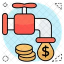 Financial Faucet Financial Tap Money Faucet Symbol