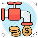 Financial Faucet Financial Tap Money Faucet Icon